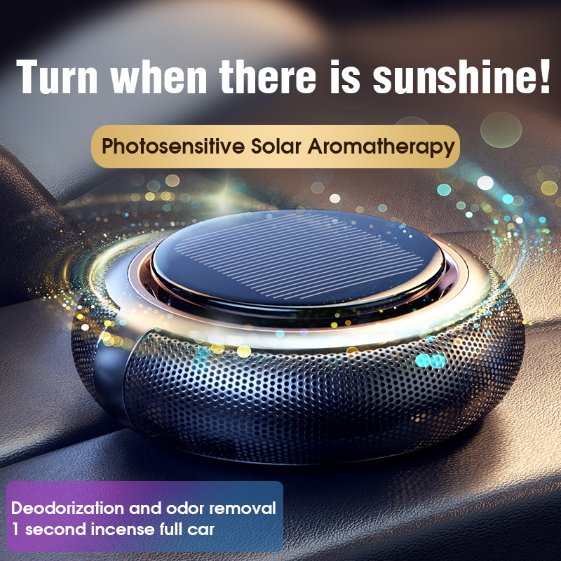 Car Aroma Diffuser Usb - New High-Quality Solar Energy Rotating Aromatherapy