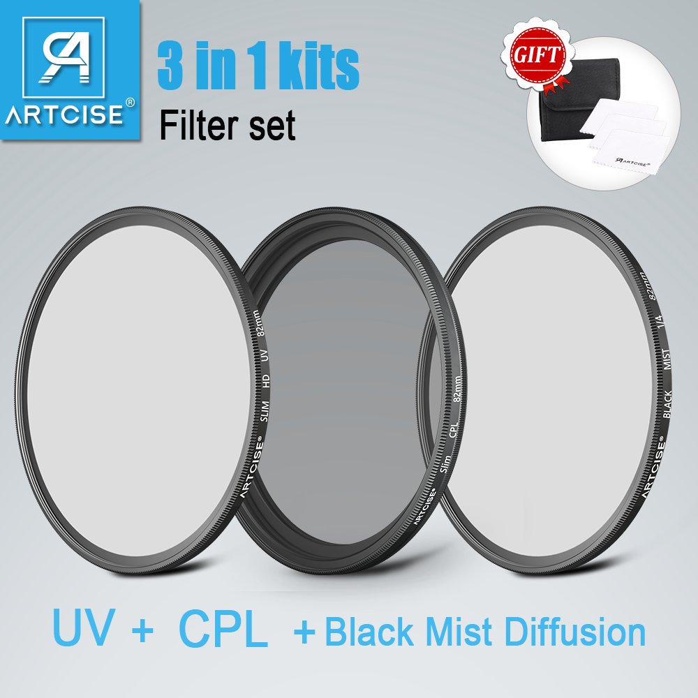 Diffuser Cleaning Kit - ARTCISE UV+CPL+Black Diffusion 1/4 Camera Lens