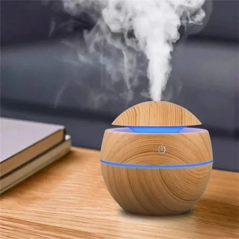 Essential Oil Diffuser Humidifier Combo - Woodgrain USB Essential Oil Diffuser Mini