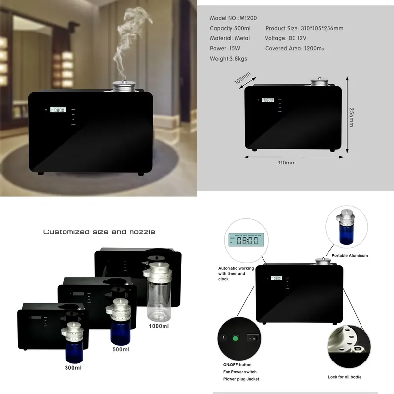 Commercial Electric Black Meta - огляд і ціна Smart Aroma Diffuser Wifi App