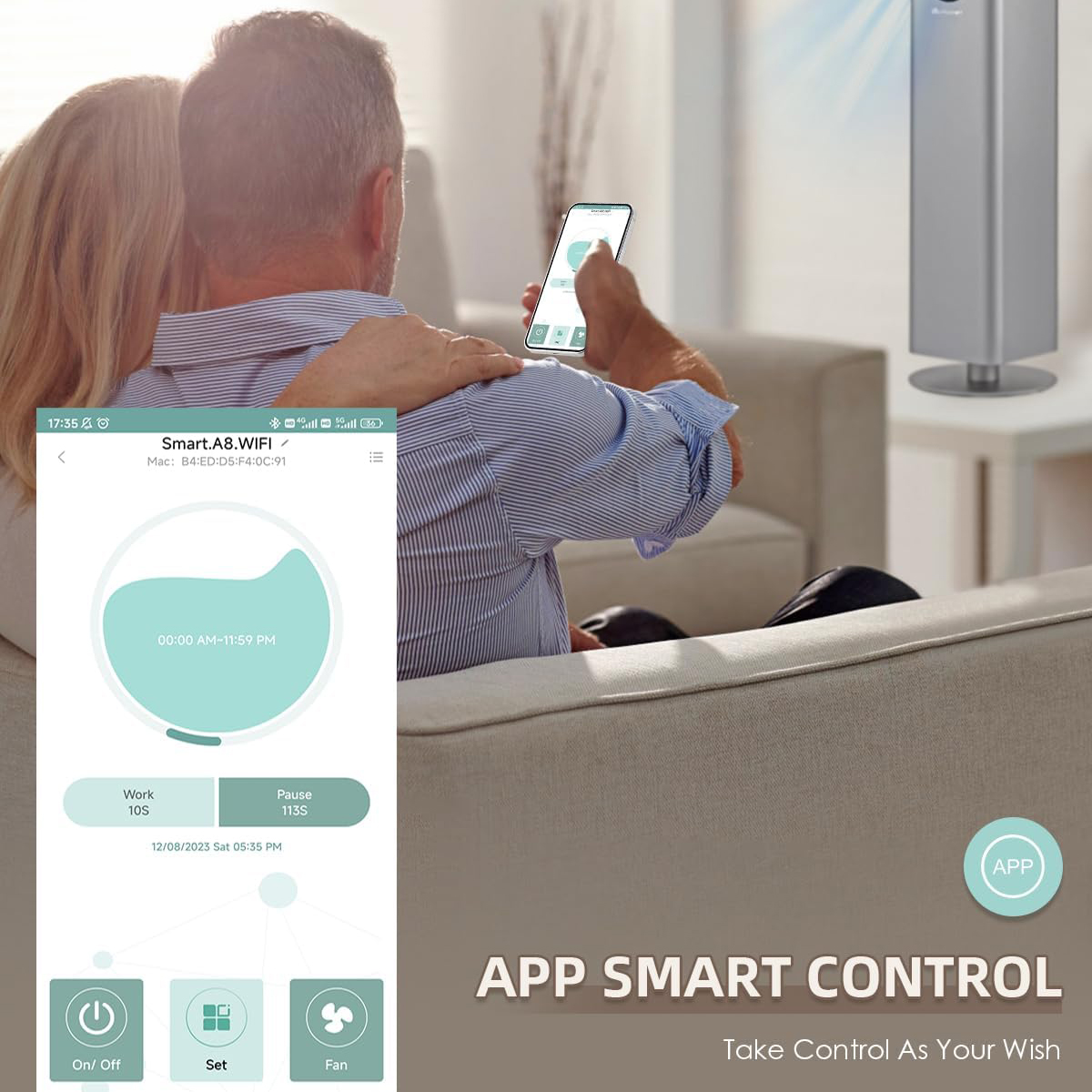Smart WiFi Waterless Aroma Dif - огляд і ціна Smart Aroma Diffuser Wifi App