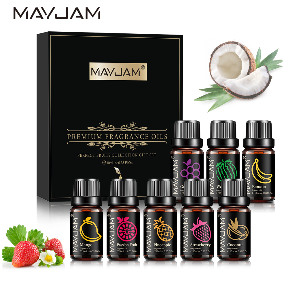 MAYJAM Fragrance Oils Set 8pcs - огляд і ціна Essential Oil Diffuser Humidifier Combo
