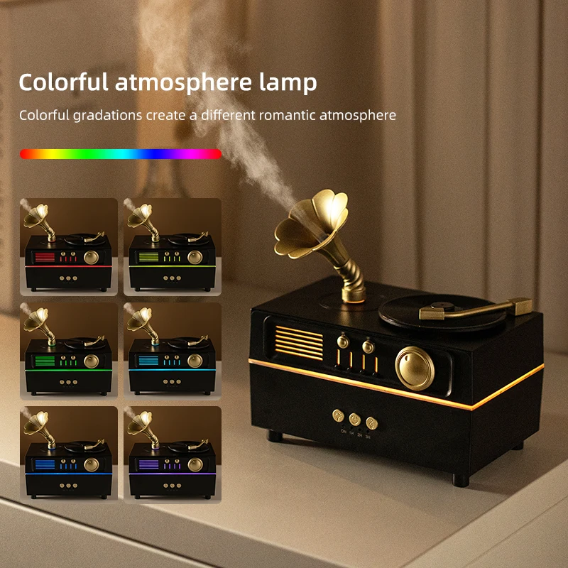 Vintage Gramophone Aroma Diffu - огляд і ціна Aroma Diffuser Bluetooth Led