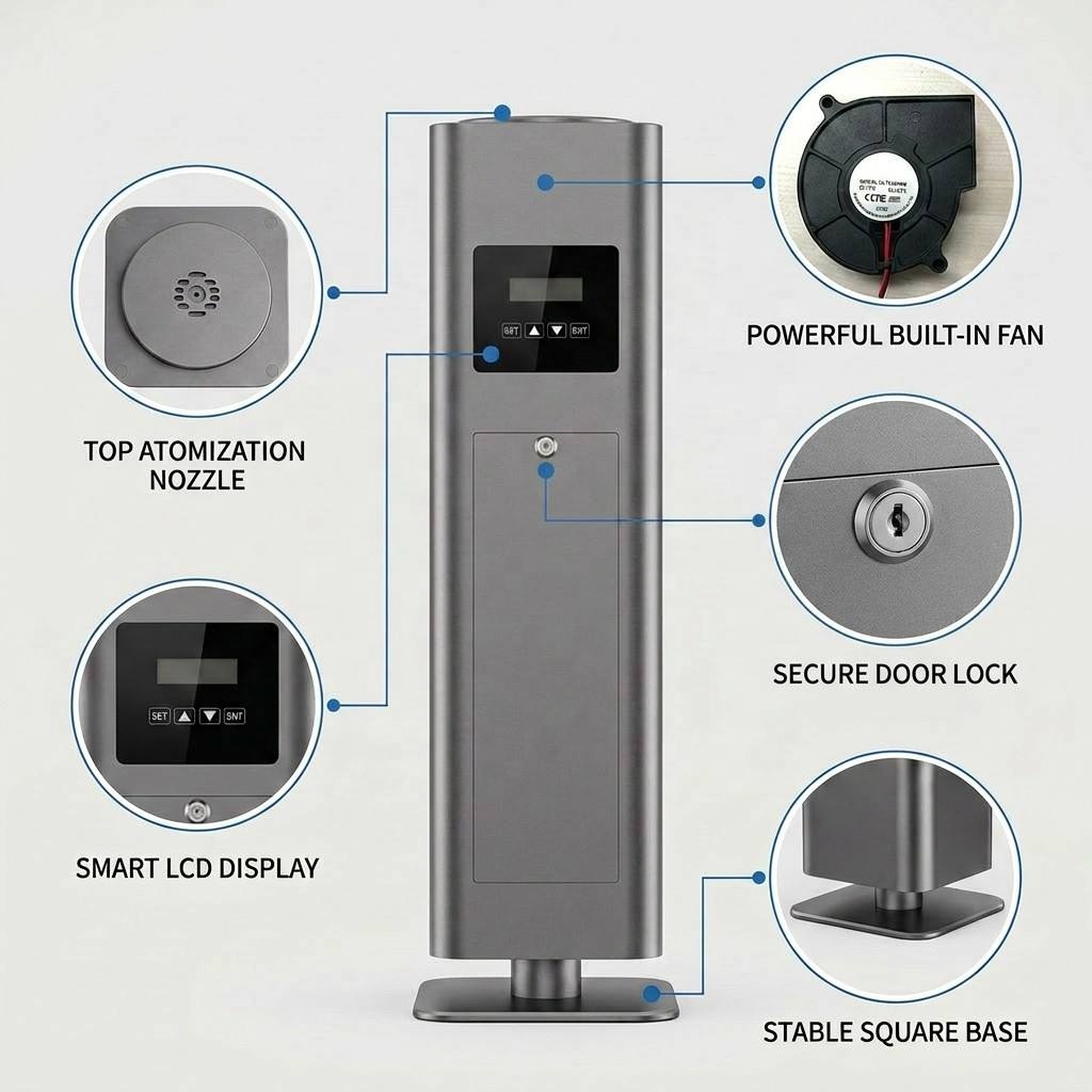 Luxury Aluminum Alloy Tower De - огляд і ціна Smart Scent Machine Commercial