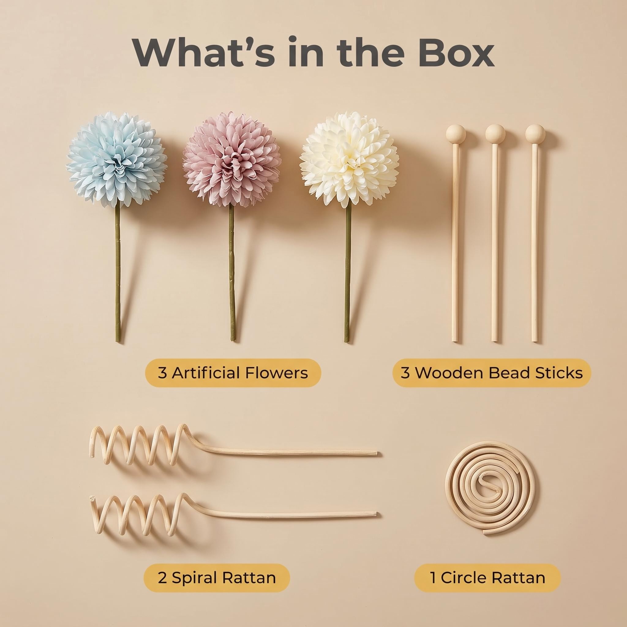 DIY Diffuser Sticks Set, Artif - огляд і ціна Diffuser Reed Sticks Set