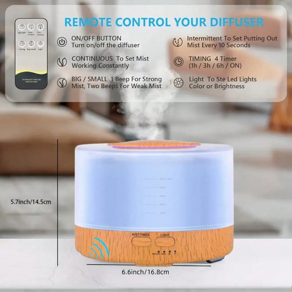 Send 6 Oils,500ML Aroma Diffus - огляд і ціна Aroma Diffuser For Large Room