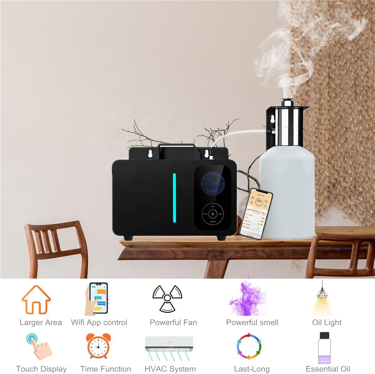 Commercial Smart WiFi App-Cont - огляд і ціна Smart Aroma Diffuser Wifi App