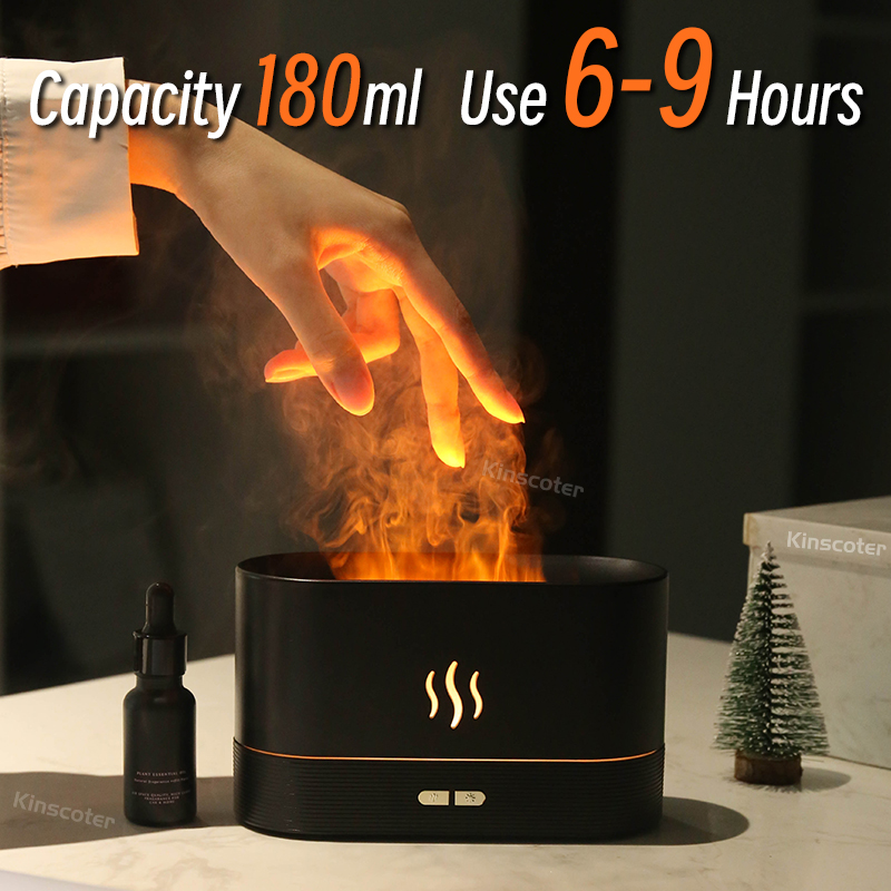 USB Desktop Flame Aroma Diffus - огляд і ціна Essential Oil Diffuser Humidifier Combo