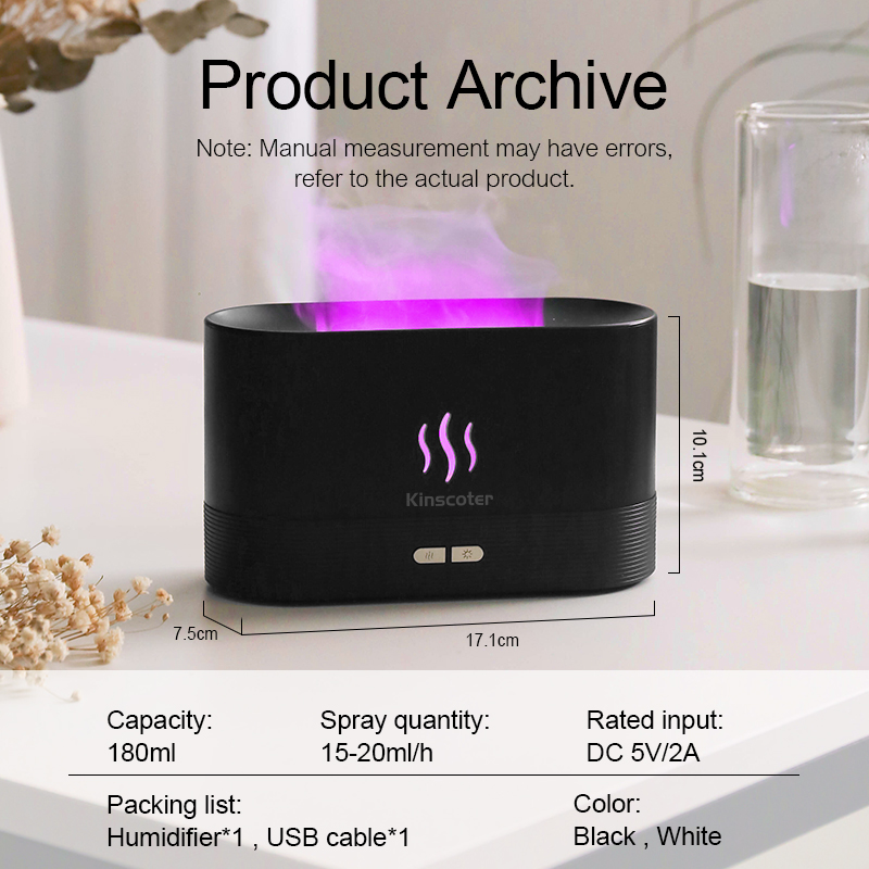USB Desktop Flame Aroma Diffus - огляд і ціна Essential Oil Diffuser Humidifier Combo