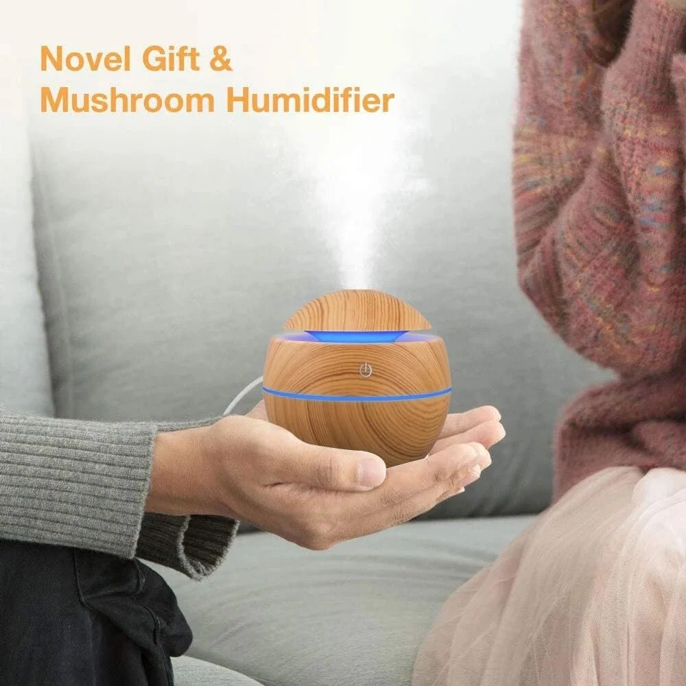 Woodgrain USB Essential Oil Di - огляд і ціна Essential Oil Diffuser Humidifier Combo