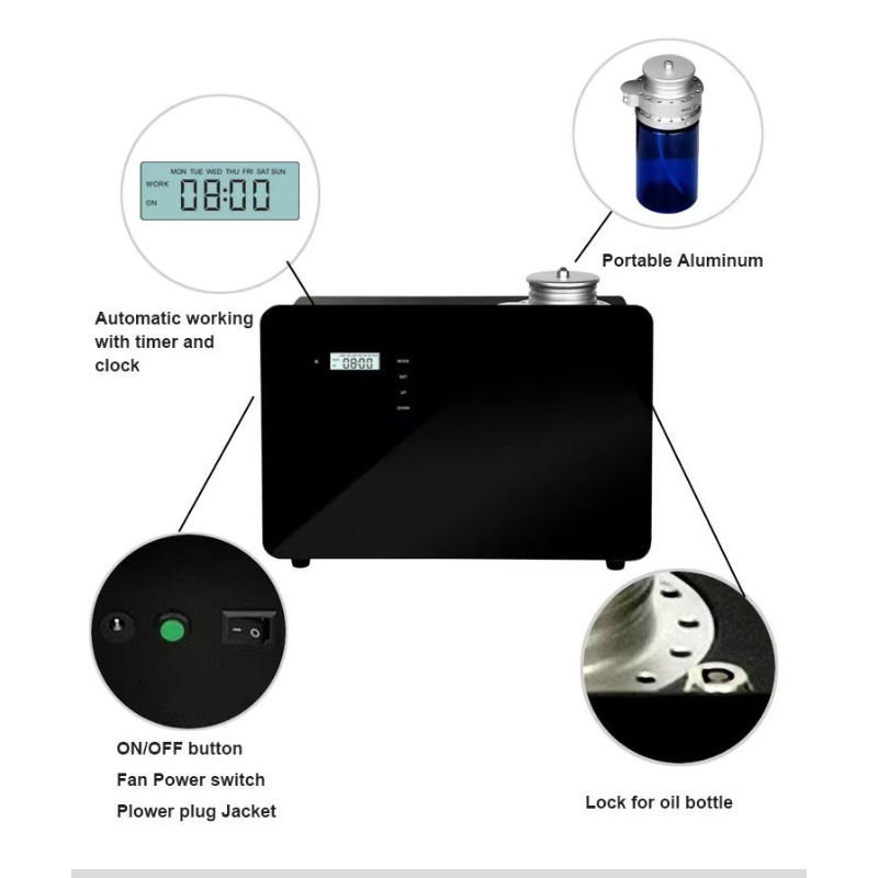 Commercial Electric Black Meta - огляд і ціна Smart Aroma Diffuser Wifi App