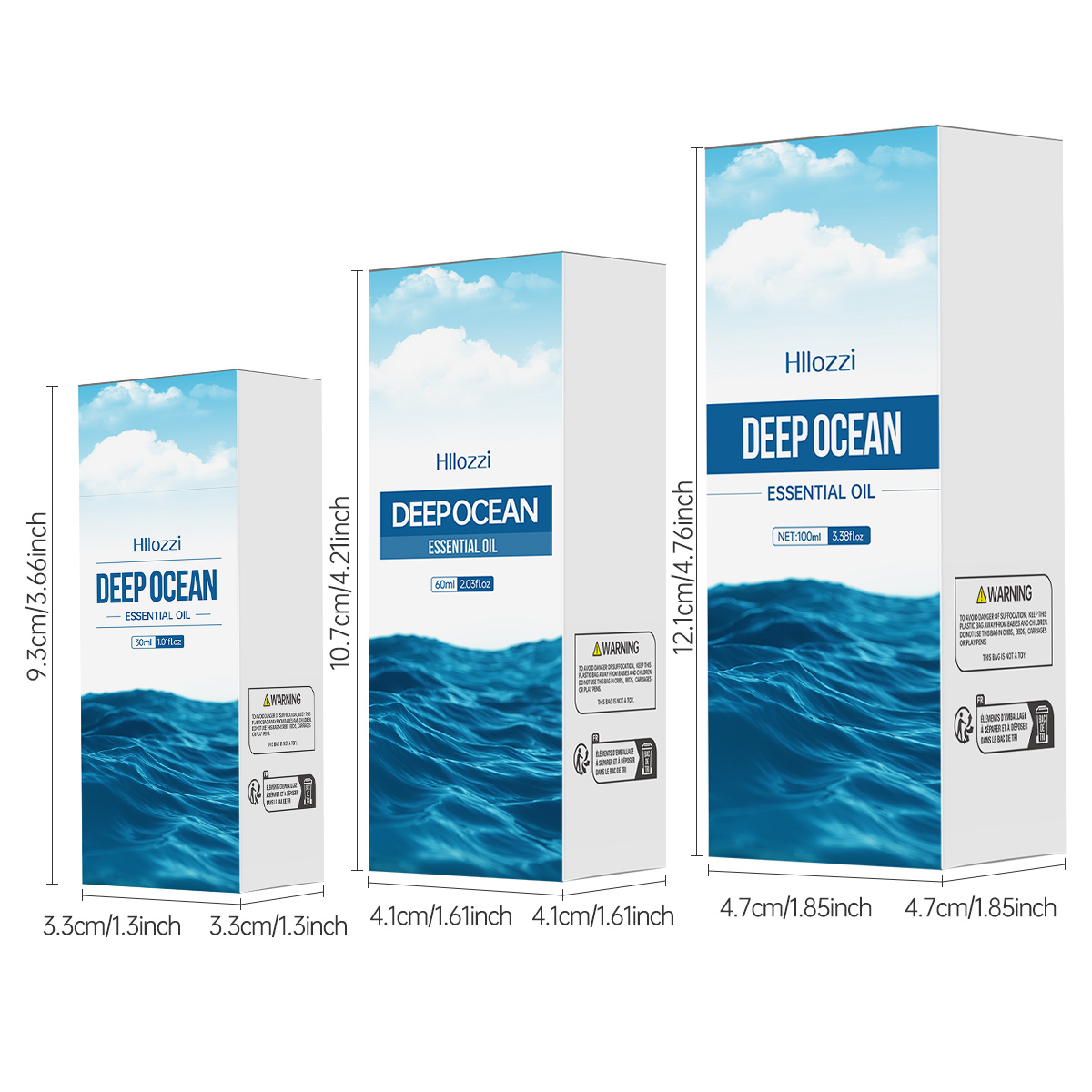 100ml/60ml/30ml Deep Sea Essen - огляд і ціна Essential Oil Diffuser Humidifier Combo
